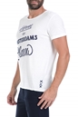 SCOTCH & SODA-Ανδρική μπλούζα Ams Blauw regular fit  graphic λευκή