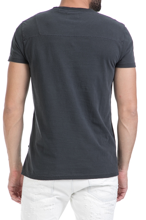 SCOTCH & SODA-Ανδρική μπλούζα Lot 22 long line t-shirt with γκρι