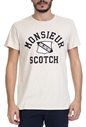 SCOTCH & SODA-Ανδρικό T-shirt SCOTCH & SODA εκρού       