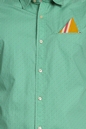 SCOTCH & SODA-Ανδρικό μακρυμάνικο πουκάμισο Scotch & Soda πράσινο πουά