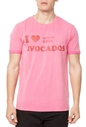 SCOTCH & SODA-Ανδρικό t-shirt Scotch & Soda Sun-bleached ροζ