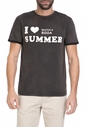SCOTCH & SODA-Ανδρικό t-shirt Sun-bleached SCOTCH & SODA γκρι 