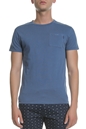 SCOTCH & SODA-Ανδρικό t-shirt Scotch & Soda Garment-dyed tee μπλε
