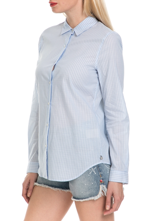 SCOTCH & SODA-Γυναικείο πουκάμισο SCOTCH & SODA μπλε-λευκό 