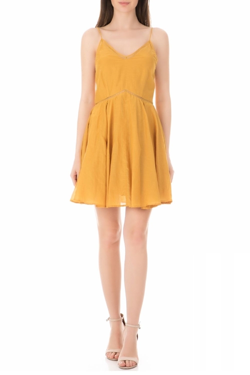 SCOTCH & SODA-Γυναικείο mini φόρεμα SCOTCH & SODA κίτρινο