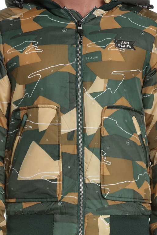SCOTCH & SODA-Ανδρικό jacket SCOTCH & SODA Ams Blauw bomber πράσινο μπεζ