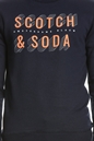 SCOTCH & SODA-Ανδρική φούτερ μπλούζα SCOTCH & SODA μπλε