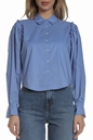 SCOTCH & SODA-Γυναικείο πουκάμισο cropped SCOTCH & SODA γαλάζιο 