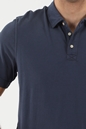 SCOTCH & SODA-Ανδρική polo μπλούζα SCOTCH & SODA 166079 Garment-dyed jersey polo in Or μπλε