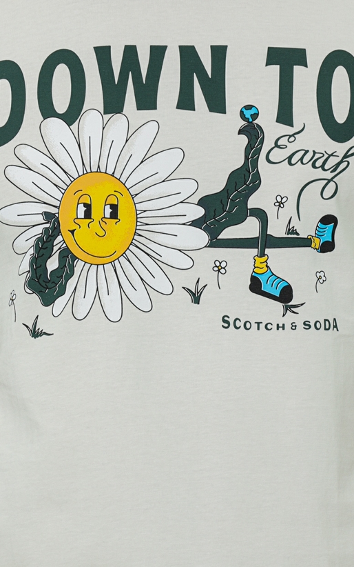 Scotch & Soda-Tricou cu logo grafic 