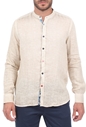 SSEINSE-Ανδρικό λινό πουκάμισο SSEINSE COREANA μπεζ