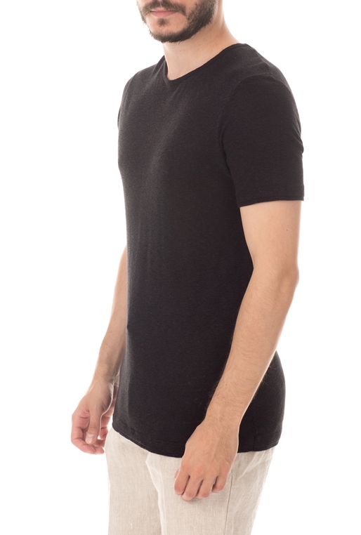 SSEINSE-Ανδρική κοντομάνικη μπλούζα SSEINSE μαύρη