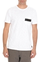 SUPERDRY-Ανδρική κοντομάνικη μπλούζα SUPERDRY SURPLUS GOODS λευκή
