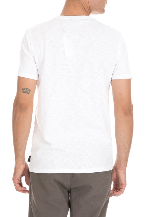 SUPERDRY-Ανδρική κοντομάνικη μπλούζα SUPERDRY SURPLUS GOODS λευκή