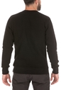 SUPERDRY-Ανδρική φούτερ μπλούζα SUPERDRY EMBOSSED μαύρη