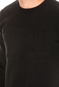 SUPERDRY-Ανδρική φούτερ μπλούζα SUPERDRY EMBOSSED μαύρη