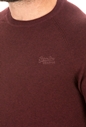 SUPERDRY-Ανδρική πλεκτή μπλούζα SUPERDRY ORANGE LABEL μπορντό
