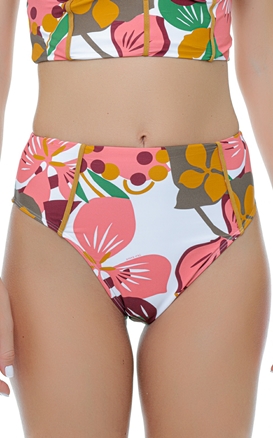 Ted Baker-Bikini de baie cu talie inalta si imprimeu floral