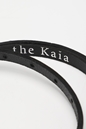 THE KAIA-Γυναικεία δερμάτινη ζώνη THE KAIA 8020200016 THE KAIA HALLE BELT μαύρη