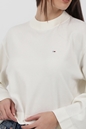 TOMMY HILFIGER-Γυναικείο πουλόβερ TOMMY HILFIGER TJW ESSENTIAL SWEATER λευκό