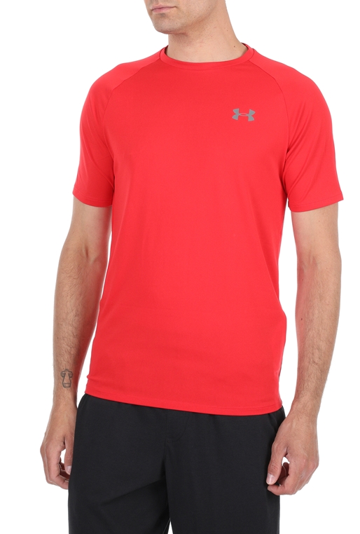 UNDER ARMOUR-Ανδρικό αθλητικό t-shirt UNDER ARMOUR Tech 2.0 SS Tee μαύρο