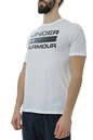 UNDER ARMOUR-Ανδρικό t-shirt UNDER ARMOUR 1329582 UA TEAM ISSUE WORDMARK λευκό