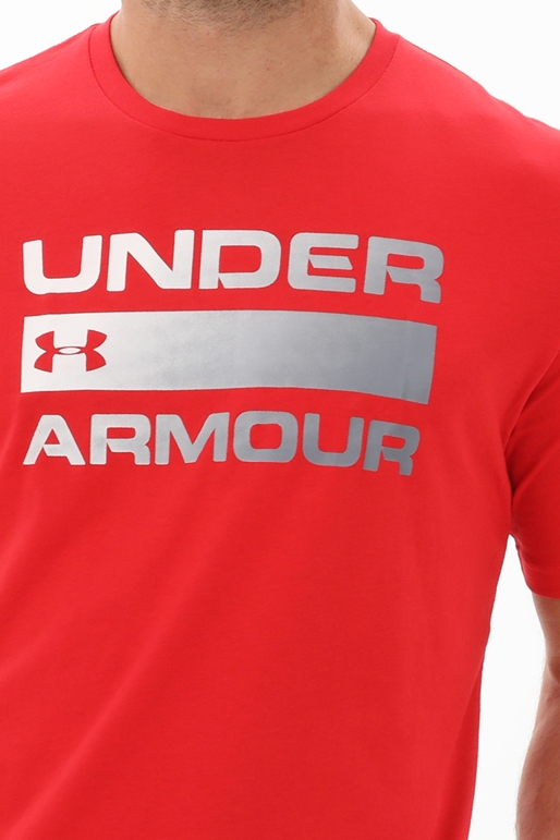 UNDER ARMOUR-Ανδρικό αθλητικό t-shirt UNDER ARMOUR 1329582 11417040 UA TEAM ISSUE κόκκινο
