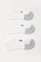 UNDER ARMOUR-Αθλητικές κοντές κάλτσες UNDER ARMOUR 10 Heatgear λευκές γκρι