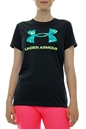 UNDER ARMOUR-Γυναικείο t-shirt UNDER ARMOUR 1356305 Live Sportstyle Graphic SSC μαύρο