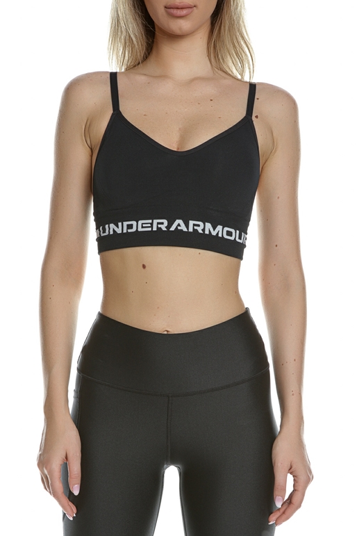 UNDER ARMOUR-Γυναικείο αθλητικό μπουστάκι UNDER ARMOUR 1357719 UA Seamless Low Long Bra μαύρο