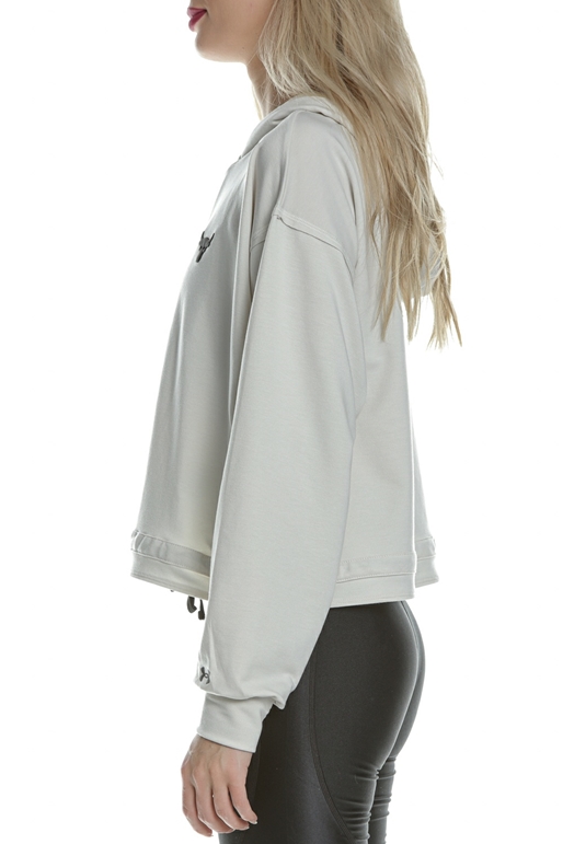 UNDER ARMOUR-Γυναικεία μπλούζα UNDER ARMOUR Prjct Rock Terry PO λευκή