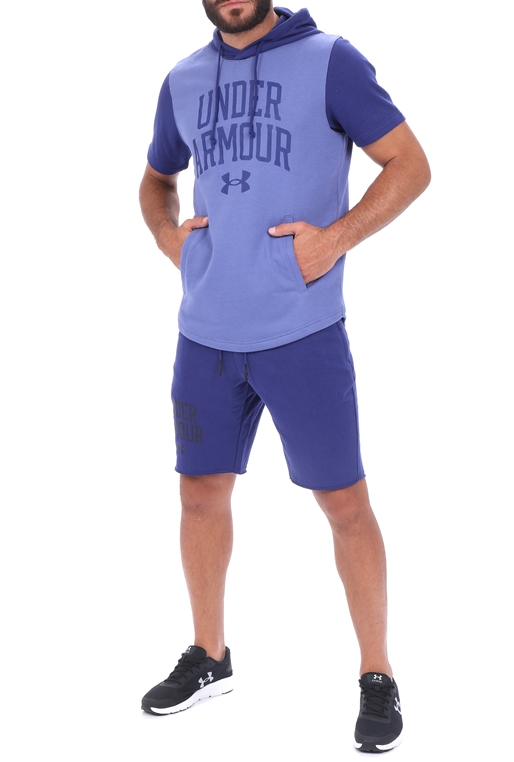 UNDER ARMOUR-Ανδρική φούτερ μπλούζα UNDER ARMOUR RIVAL TERRY CLRBLK SS μπλε