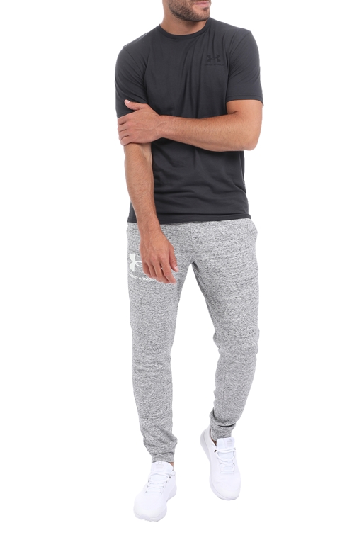 UNDER ARMOUR-Ανδρικό παντελόνι φόρμας UNDER ARMOUR RIVAL TERRY JOGGER γκρι