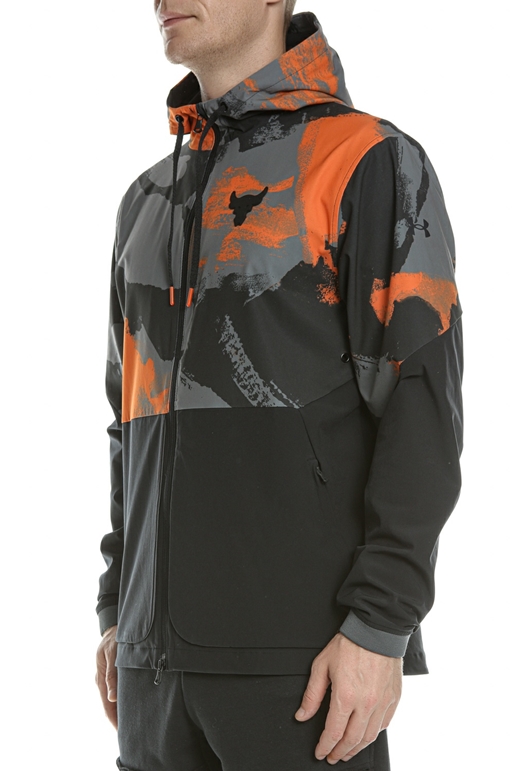 UNDER ARMOUR-Ανδρικό jacket UNDER ARMOUR Pjt Rock Legacy Wndbrkr μαύρο πορτοκαλί
