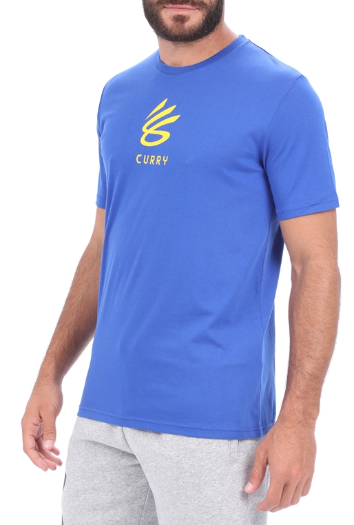UNDER ARMOUR-Ανδρικό t-shirt UNDER ARMOUR CURRY UNDRTD SPLASH μπλε