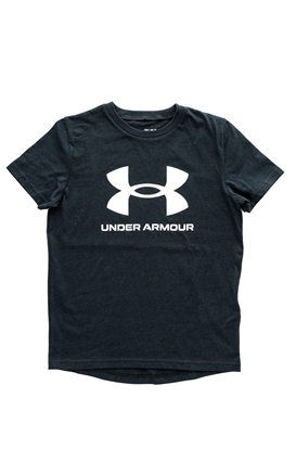 UNDER ARMOUR-Παιδικό t-shirt UNDER ARMOUR 1363282 UA Sportstyle Logo SS μαύρο