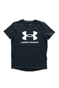 UNDER ARMOUR-Παιδικό t-shirt UNDER ARMOUR 1363282 UA Sportstyle Logo SS μαύρο