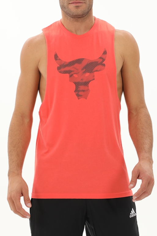 UNDER ARMOUR-Ανδρικό αμάνικο t-shirt UNDER ARMOUR 1371215 7200016820 Pjt Rock Brahma Bul κόκκινο