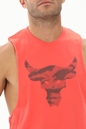 UNDER ARMOUR-Ανδρικό αμάνικο t-shirt UNDER ARMOUR 1371215 7200016820 Pjt Rock Brahma Bul κόκκινο