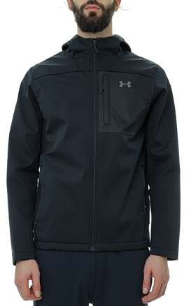 UNDER ARMOUR-Ανδρικό αθλητικό jacket UNDER ARMOUR 1371587 UA CGI Shield 2.0 Hooded μαύρο