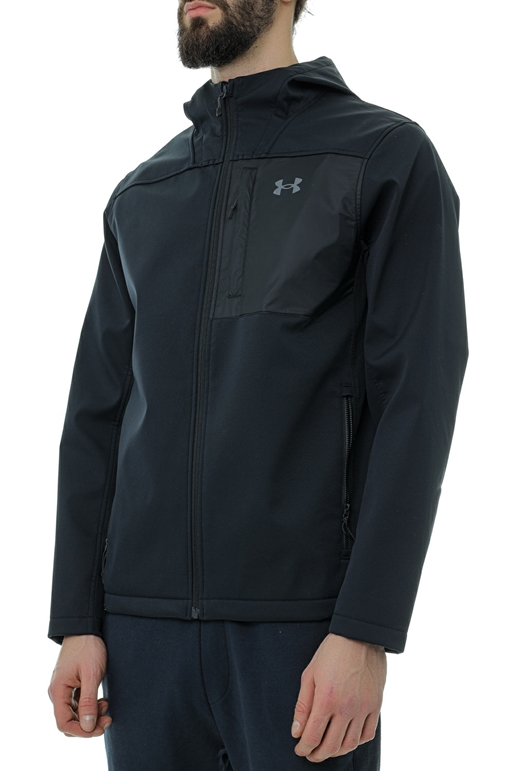 UNDER ARMOUR-Ανδρικό αθλητικό jacket UNDER ARMOUR 1371587 UA CGI Shield 2.0 Hooded μαύρο