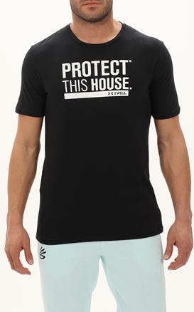 UNDER ARMOUR-Ανδρικό t-shirt UNDER ARMOUR 1379022 UA PROTECT THIS HOUSE μαύρο