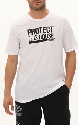UNDER ARMOUR-Ανδρικό αθλητικό t-shirt UNDER ARMOUR 1379022 UA PROTECT THIS HOUSE λευκό