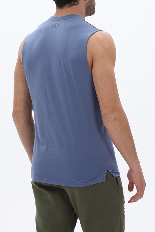 UNDER ARMOUR-Ανδρική αμάνικη μπλούζα UNDER ARMOUR 1380180 Pjt Rock SMS μπλε