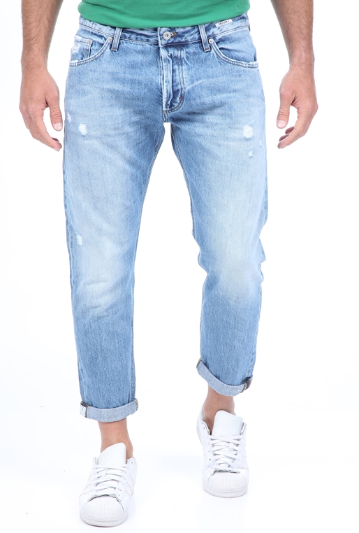 UNIFORM-Ανδρικό cropped jean παντελόνι UNIFORM BARNEY μπλε