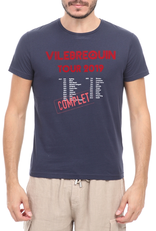 VILEBREQUIN-Ανδρικό t-shirt VILEBREQUIN TAO μπλε