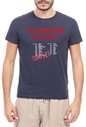 VILEBREQUIN-Ανδρικό t-shirt VILEBREQUIN TAO μπλε